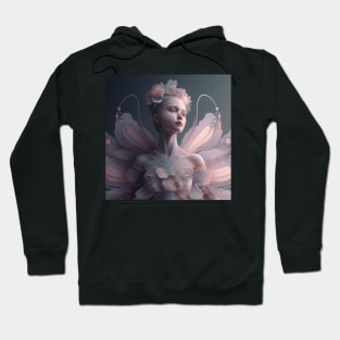 Portrait in Pastel Colors of A Fractal Ballerina Hoodie